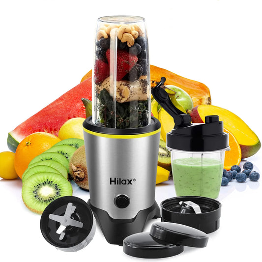 Personal Portable Blender for Shakes ,Smoothies,Food Prep, and Frozen Blending,Countertop Blender with 35Oz and 14Oz Bottles for Kitchen,1200W,Bpa Free(Sliver)